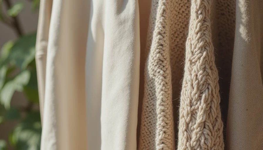 Quality kept summer wardrobe pieces showing fabric and construction details