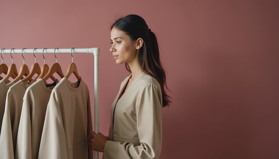 Illustration for minimalist clothing