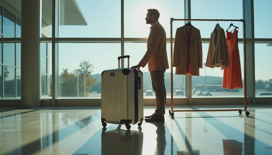 Illustration for travel capsule wardrobe