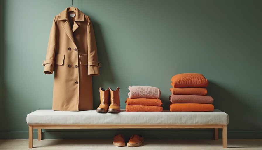 Visual context for winter capsule wardrobe