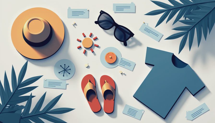 Illustration for summer wardrobe