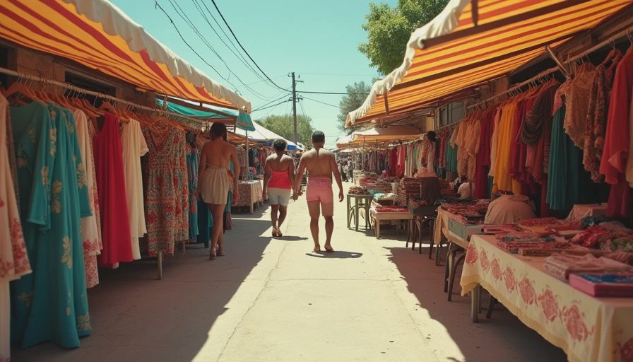 Visual context for boho clothing
