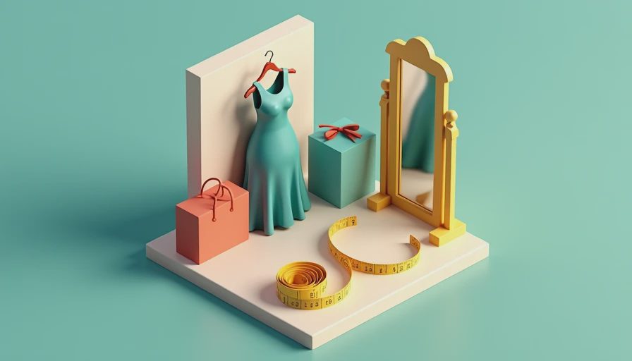 Visual context for shop dress shop