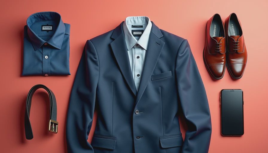 Illustration for men outfit shop