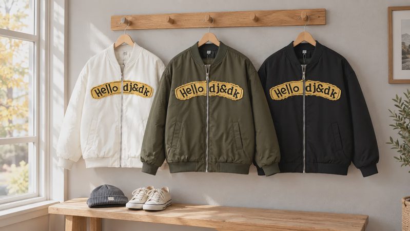 A Snoopy Jacket for Cold Days: Baseball Puffer Style With Embroidered Charm