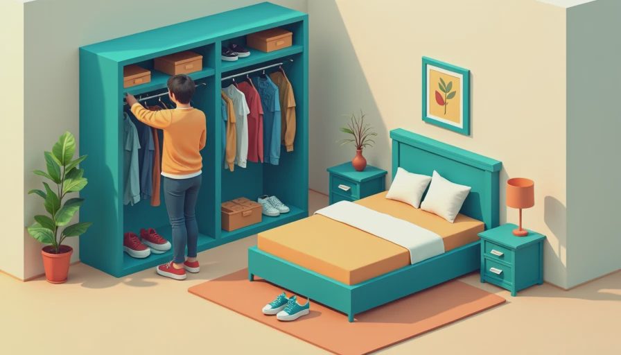 Visual context for male clothes casual