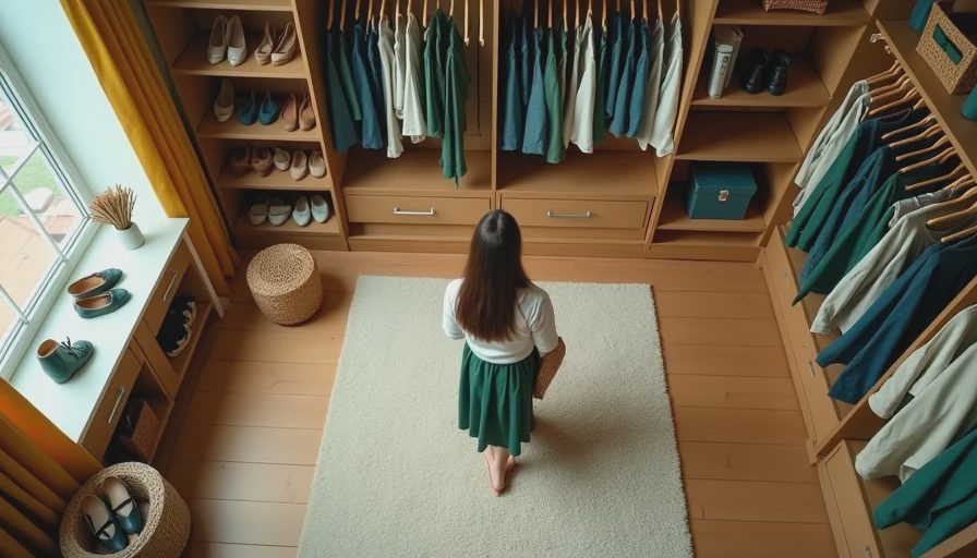 Visual context for closet organizer ideas