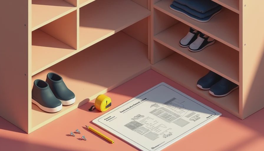Visual context for diy closet shelves