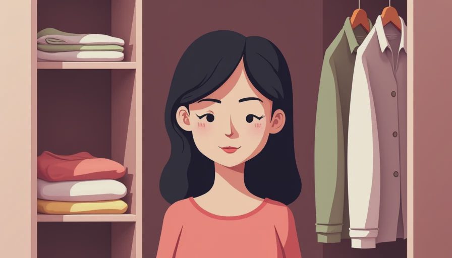 Illustration for closet wardrobe