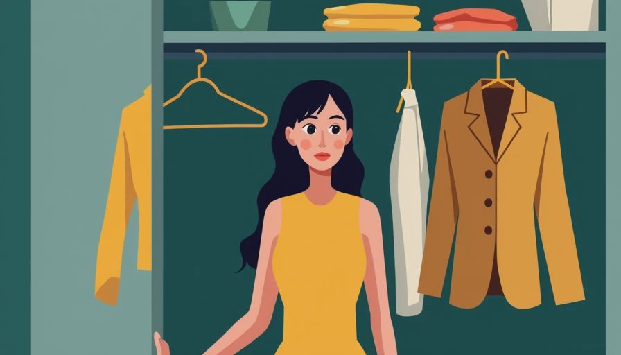 Illustration for how to create a minimalist wardrobe