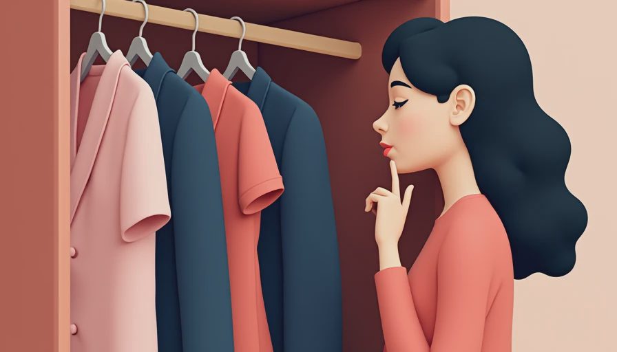 Visual context for what is a capsule closet