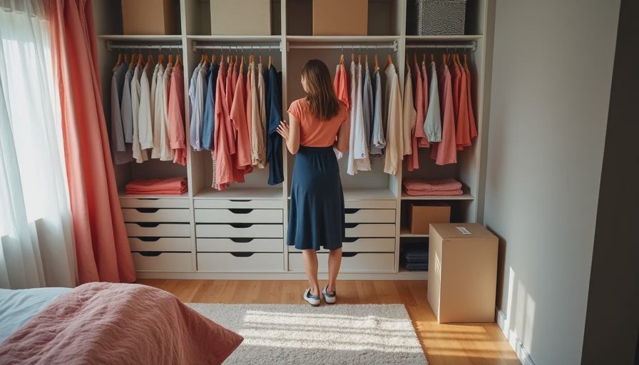 Visual context for closet cleanout